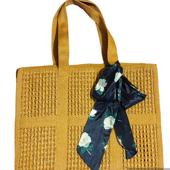 Rafia Tote Bag OS - Picture 2 of 12